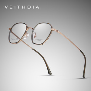 Veithdia Octagonal Eyeglasses <b>Frame</b> Titanium Full-<b>Frame</b> Anti Blue Light Protection Unisex 5037 - Product Image 1