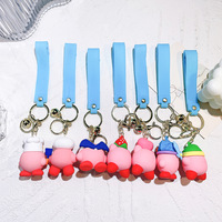 Porte-clés en plastique 3D Anime Star Cabi, pendentif mignon pour voiture ou sac, figurine de couple de dessin animé non toxique