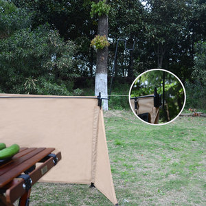 <span class=keywords><strong>Tenda</strong></span> singola in tela di cotone 1-2 persone per esterni pieghevole Privacy schermo quattro stagioni parabrezza per spiaggia campeggio Windbreak Stock - Product Image 6