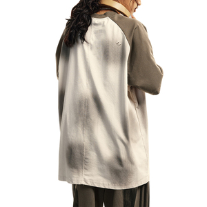 Maglietta da uomo con mezza manica a tracolla con Logo personalizzato e maniche a contrasto magliette da uomo - Product Image 6