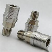 Adaptateur coaxial RF en laiton SMA femelle/mâle vers QMA mâle/femelle, connecteur inverseur QMA nickelé pour la communication sans fil