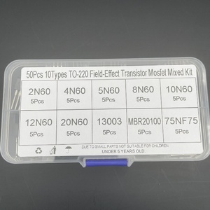 50ชิ้นต่อ-220ชุดทรานซิสเตอร์สนามแบบผสมมอสเซตสำหรับ2N60 4N60 <span class=keywords><strong>8N60</strong></span>ชุด DIY พลังงาน75NF75 13003 - Product Image 3