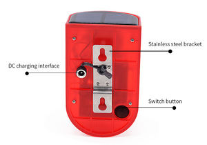 Solar al aire libre <span class=keywords><strong>detector</strong></span> <span class=keywords><strong>de</strong></span> movimiento PIR sirena IP65 impermeable 110dB fuerte solar alarma <span class=keywords><strong>detector</strong></span> <span class=keywords><strong>de</strong></span> movimiento - Product Image 3