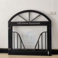 Portes coulissantes battantes en acier galvanisé robuste pour écuries de chevaux, avec remplissage haute résistance pour l'équitation