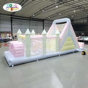 Thương mại pastel <span class=keywords><strong>Inflatable</strong></span> chướng ngại vật khóa học trả lại trượt <span class=keywords><strong>Combo</strong></span> cho trẻ em hoạt động dễ dàng để thiết lập - Product Image 3