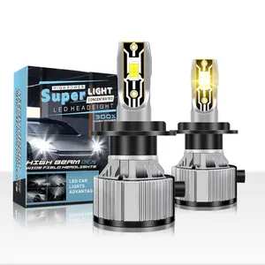 Bombillas unipowerd para faro delantero de coche, decoración de señal de giro amarilla, 1 led superbrillante, h4, 20000lm, c9, f9, p9, 2 uds.