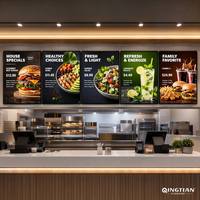Panneau d'affichage mural, cadre en aluminium LED, menu carré 24''x36'', boîte lumineuse LED mince, cadre de boîte lumineuse publicitaire murale
