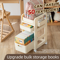 OEM/ODM Organisateur de chariot avec roues Bibliothèque Sac d'école multicouche et support de rangement de bureau Tiroir Chariot de rangement