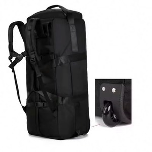 Free Sample Large Waterproof Soft Panel Roller <b>Camping</b> <b>Trolley</b> Luggage Bag Duffel Rolling Wheeled Gym Sports Backpack Travel - Product Image 1