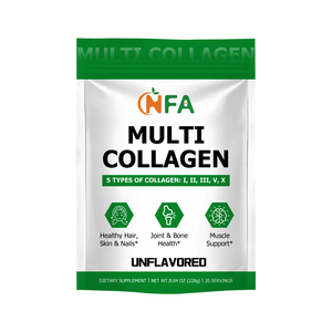 Poudre de collagène multi-sources OEM ODM avec niacine et mélange bioactif de protéines pour soutenir la santé des cheveux, de la peau, des ongles, des articulations, des os et des muscles - Product Image 1