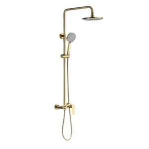 Brass Shower Set Round Wall <b>Mounted</b> Massage Bubble Rain Top <b>Spray</b> Home Bathroom Use - Product Image 4