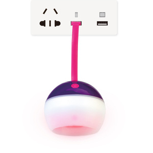 Mini Camping Light LED Waterproof <b>USB</b> Rechargeable Outdoor Hiking Tent <b>Lamp</b> Purple Black - Product Image 3
