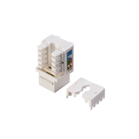Modul Jaringan Cat6 UTP RJ45 Keystone Jack Punch Down untuk Sistem Kabel Terstruktur ANSI/TIA-568.2-D
