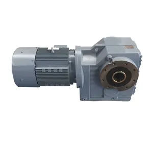 K107 Hollow Shaft 90 Degree Gearbox 5 Hp Helical Bevel Geared Motor For Crane Machine