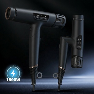 Sèche-<span class=keywords><strong>cheveux</strong></span> ionique puissant à haute vitesse, pliable, à température constante, avec diffuseur pour <span class=keywords><strong>boucles</strong></span>, moteur BLDC 1800W - Product Image 1
