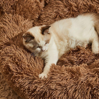 Coussin pour chien en peluche doux, durable, écologique, chaud, confortable et moelleux pour chiots et grands chiens