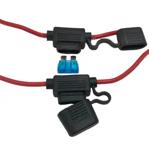 Waterproof In Line standard Blade Fuse Holder Fuses