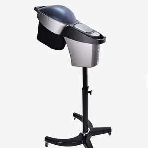 เครื่องอบไอน้ำโอโซนแบบตั้งพื้น พร้อมไฟ LED สำหรับร้านเสริมสวย สีแดง/น้ำเงิน เครื่องพ่นไมโครเวฟสำหรับสปา บำรุงผมด้วยน้ำมัน - Product Image 4