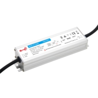 CE/CB 200W Transformator Driver Strip LED Efisiensi Tinggi 200-240VAC-DC12V 24V IP67 Tahan Air untuk Kotak Lampu LED/Papan Tanda