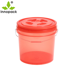 Seau Innopack semi-transparent de 13 L, rond, résistant à l'oxydation, en PP, pour peinture, avec poignée en plastique, qualité alimentaire, approuvé PAHS - Product Image 6