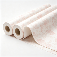 Papier peint texturé rose à prix abordable pour le marché africain, papier peint auto-adhésif en PVC imperméable pour la décoration de la maison, chambre à coucher, bureau