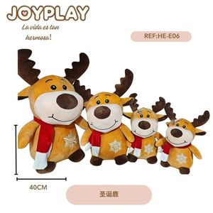 HBU Figurina di Renna Natalizia con Sciarpa 40cm, Giocattolo Festivo Natalizio, Accessorio Decorativo - Product Image 1