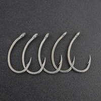 Hameçons à poissonner Hirisi 8011 en acier inoxydable à haute teneur en carbone, avec boîte de vente au détail originale