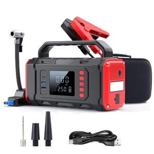 Bộ khởi động bình ắc quy ô tô di động, đèn LED, bộ dụng cụ khẩn cấp, sạc dự phòng, bơm lốp, bộ tăng áp Lithium cho xe tải - Product Image 1