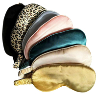 Masque de sommeil en satin de soie double face avec bande élastique respirante, logo personnalisé, masque de sommeil en satin de soie pour voyage