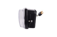 Phare LED noir Yongjin pour moto Vespa Sprint