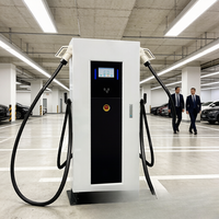 Nueva Estación de Carga Comercial para Vehículos Eléctricos 80kW CCS2 Gun OCPP 1.6J, Solución de Estacionamiento para Flotas con Conector Dual Independiente Jinghu TA-DC-DD