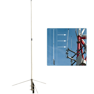 สายอากาศไฟเบอร์กลาสแบบสายคู่ vhf/uhf ยาว2.5ม. 8.5/10.5 dBi เสาอากาศ X200เพชร X30 X50พร้อมขั้วต่อ SO239 - Product Image 1