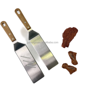 Ensemble d'outils de grillade teppanyaki manche en bois outils de plaque chauffante extra épais cuisson <span class=keywords><strong>plancha</strong></span> - Product Image 3