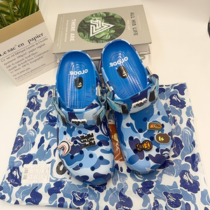 Sandales d'été unisexes Cro Cro Beep, motif camouflage singe, respirantes, semelle souple en EVA, imprimées en relief, promotionnelles - Product Image 4