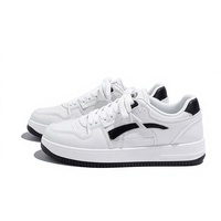 Chaussures de skate pour hommes en gros, de haute qualité, avec tige synthétique antidérapante, en maille, à lacets, tendance mode, décontractées, semelle intermédiaire et extérieure en PVC