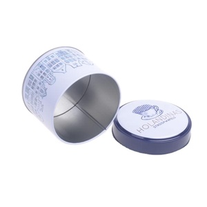 Petite boîte de conserve à biscuits ronde en métal <span class=keywords><strong>Biscuit</strong></span> Conteneur en étain Vente directe d'usine - Product Image 2