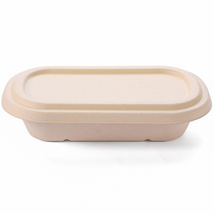 Venta al por mayor de embalaje de alimentos desechables biodegradables ensalada caja de almuerzo de contenedor con tapas - Product Image 2