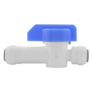 Válvula de bola de 2 puntos a 2 puntos con interruptor para purificador de agua, para cocina y baño domésticos, máquina de agua pura, 1 pulgada, POM - Product Image 1
