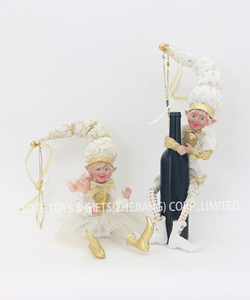 Elfo <span class=keywords><strong>de</strong></span> Navidad Flexible <span class=keywords><strong>de</strong></span> Alta Calidad, Juguetes Artesanales del Espíritu Navideño, Figura Vívida <span class=keywords><strong>de</strong></span> Duende, Personaje Infantil Animado para Decoración del Hogar y Festivales - Product Image 6