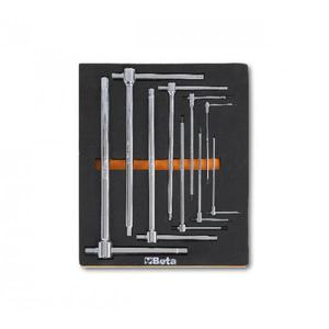 ถาดเทอร์โมฟอร์มแบบนิ่ม024500069เบต้าพร้อมประแจที-ด้ามสามปลายตัวผู้หกเหลี่ยม (9ชิ้น) ชุดเครื่องมืออื่นๆ - Product Image 1