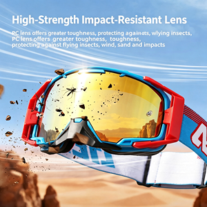 Casque de moto tout-terrain <span class=keywords><strong>LEATT</strong></span> avec visière anti-buée, lunettes à démontage rapide, lunettes de vélo de montagne à dépose rapide - Product Image 1