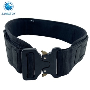 Belt Duty Army Molle Webbing Belt With Buckle Closed Tactical Military Battle Belt Anti-slip Pad Police Range Belt