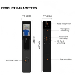 Cao cấp kỹ thuật số thông minh khóa cửa <span class=keywords><strong>Wifi</strong></span> mặt vân tay mở khóa mã điện tử cho cửa gỗ An ninh nhà đám mây lưu trữ dữ liệu - Product Image 6
