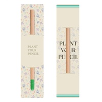 Crayon écologique créatif avec semences, carte personnalisée, papeterie avec graines