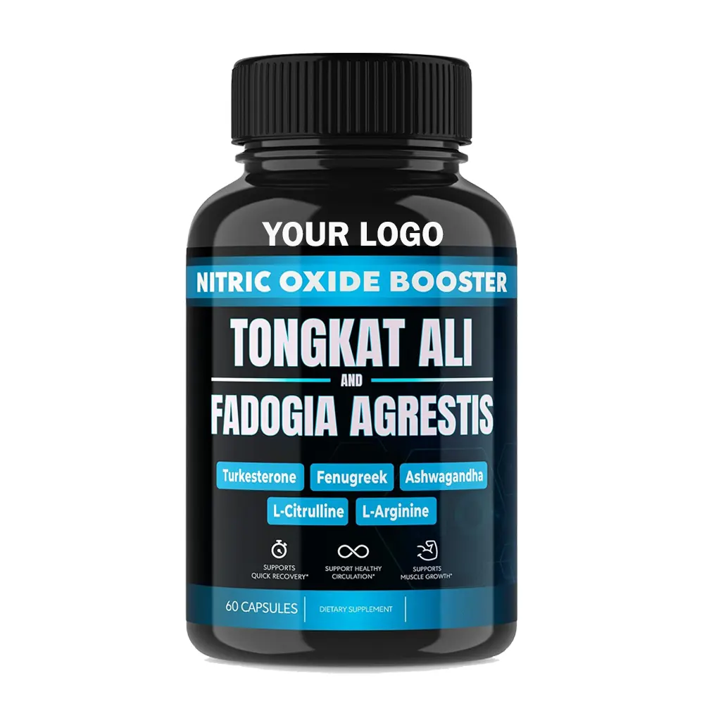Suplemen Herbal organik Tongkat Ali ekstrak kapsul Tongkat Tongkat pil pria untuk pria Libido Power