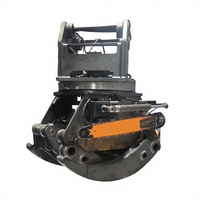 Baggermontierte Holzschneidegreifersäge Schwerlast-Hydraulik-Baumschneider mit 360° Drehmotor für 3-25t Bagger