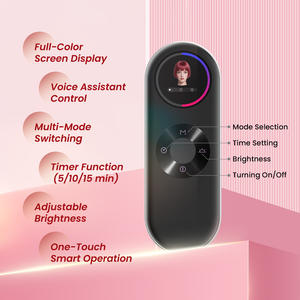 Masques faciaux LED en silicone infrarouges 7 couleurs 1064nm personnalisés pour la luminothérapie, masque de luminothérapie rouge - Product Image 3