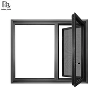 Ventanas Abatibles de Aluminio con Perfil de Puente Roto, Calidad Energy Star, Precio Directo de Fábrica, para Apartamentos, Hoteles y Villas