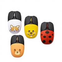 Souris de jeu sans fil Kawaii mignonne et stylée, double mode Bluetooth 5.0 et 2.4 GHz, rechargeable, souris gamer personnalisée en forme d'animal pour PC OEM