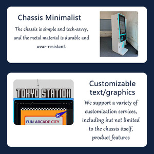 Chiosco Self-Service Professionale con Schermo Touch da 32 Pollici per Sale Giochi, Capacità Massiva <span class=keywords><strong>di</strong></span> 20.000 Monete - Product Image 4